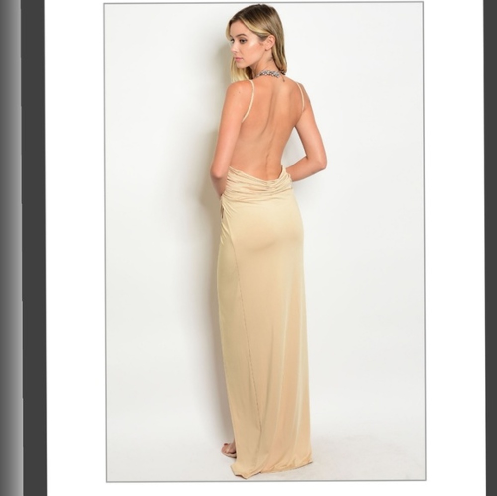 💋NUDE ELEGANT DRESS 💋 - Picture 3 of 5